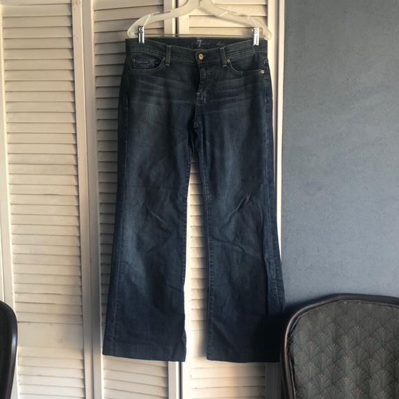 7 For All Mankind Blue Jeans - Picture 1 of 3